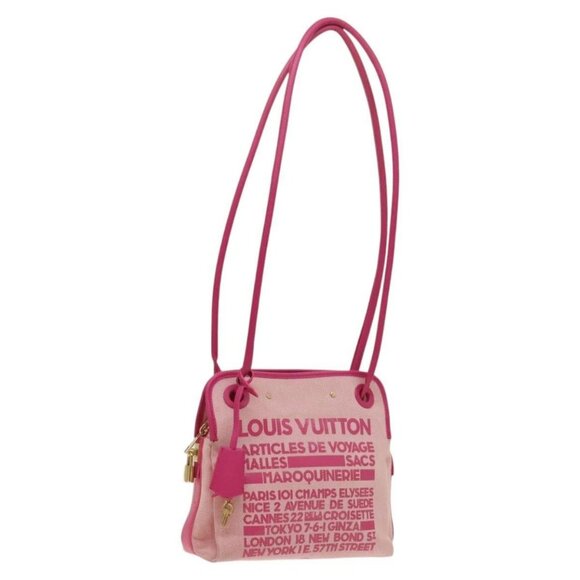 LOUIS VUITTON Cruise Line Rider Shoulder Bag Pink M92809 LV Auth 121064 - Picture 1 of 16